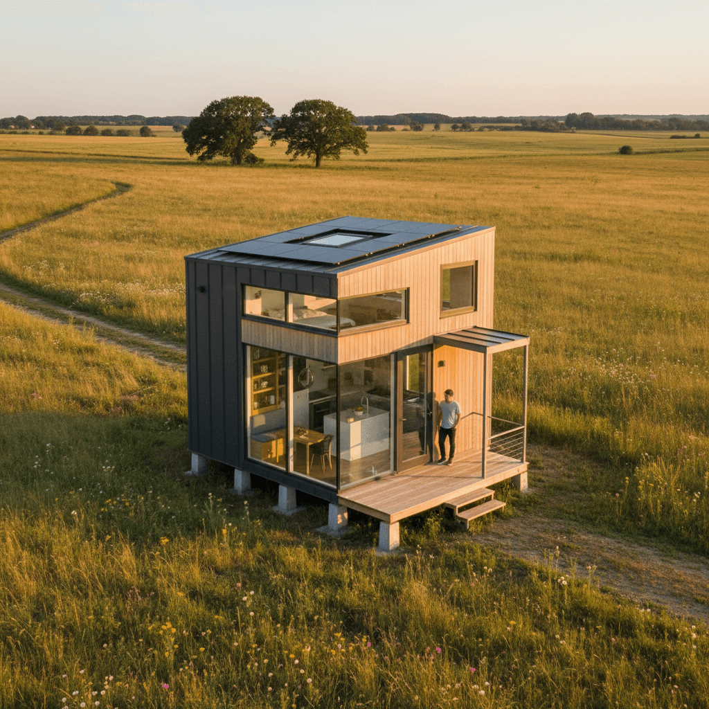 Modern rural Tiny House - Exterior view