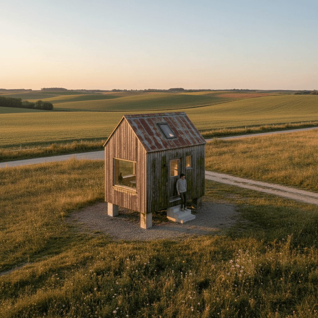scandinavian rural Tiny House - Original House