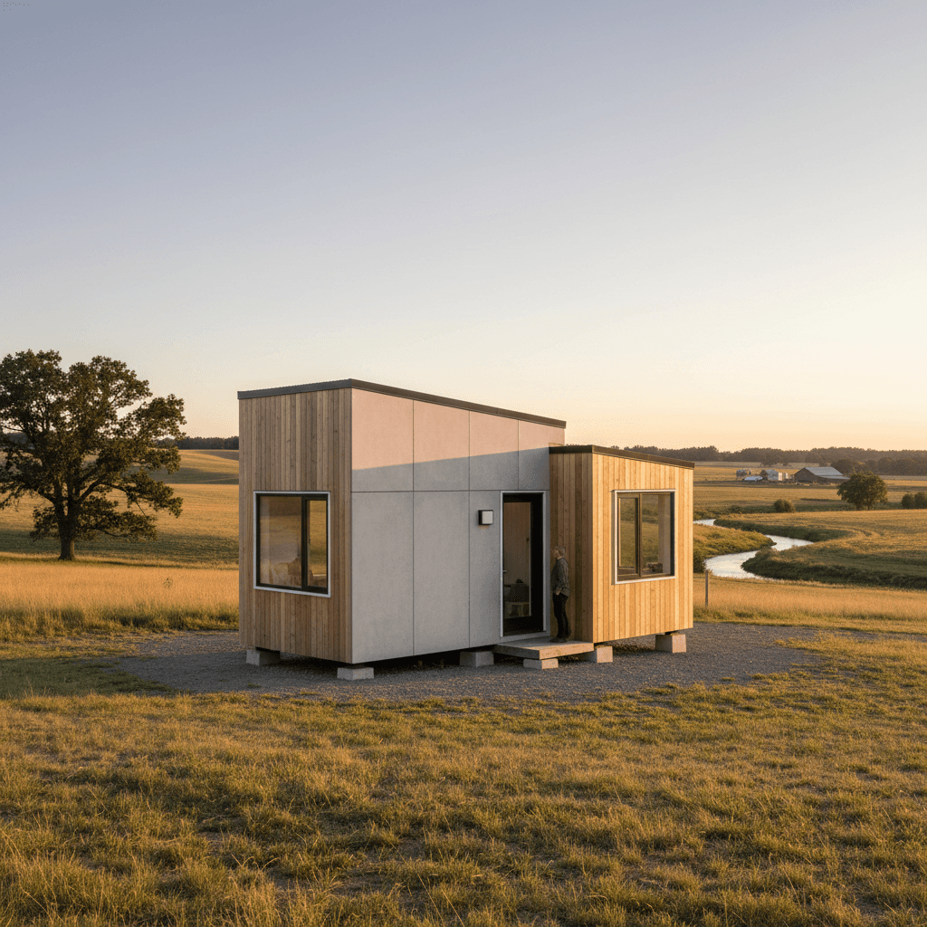 Minimalist rural Tiny House - Exterior view