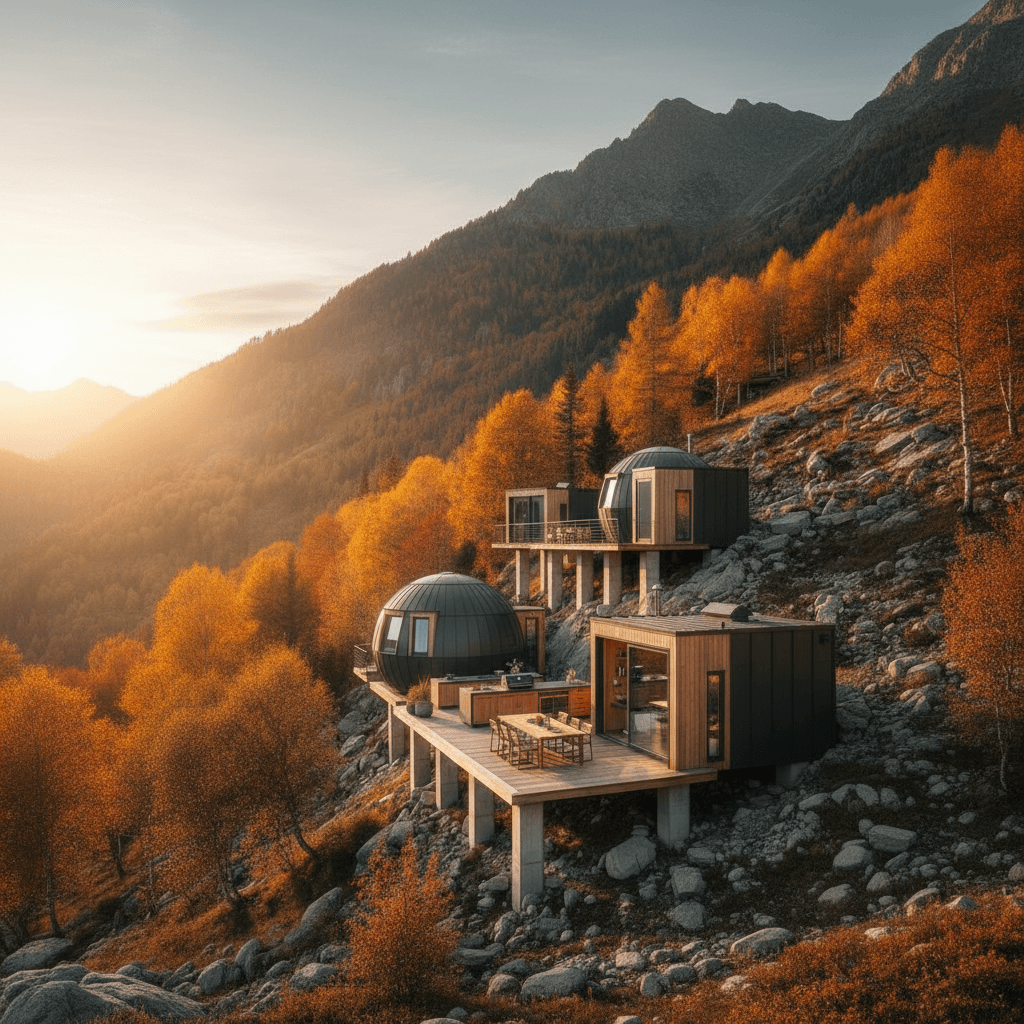 Modern mountain Tiny House - Houses Mountain Where - Exterior view