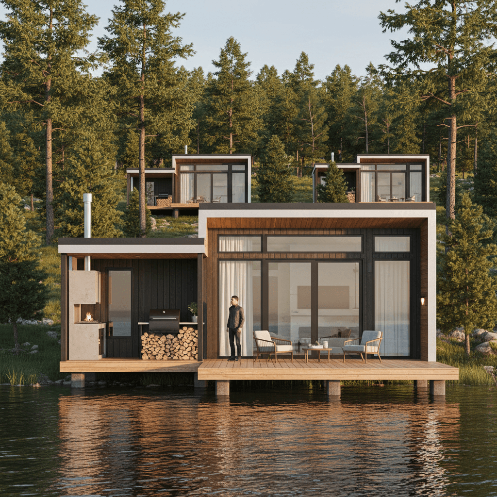 Modern lakeside Tiny House