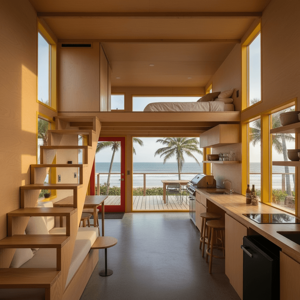 M - Wooden Stairs Next - Interior view