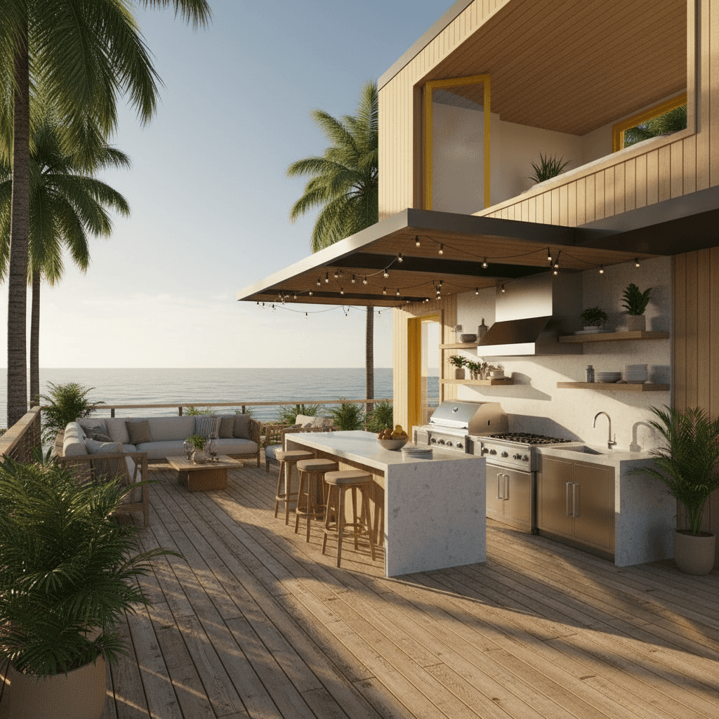 M - Show Outdoor Deck - Exterior view