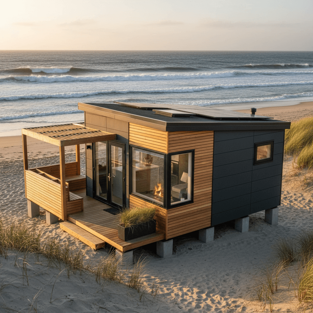 Modern Beach Tiny House - Exterior view