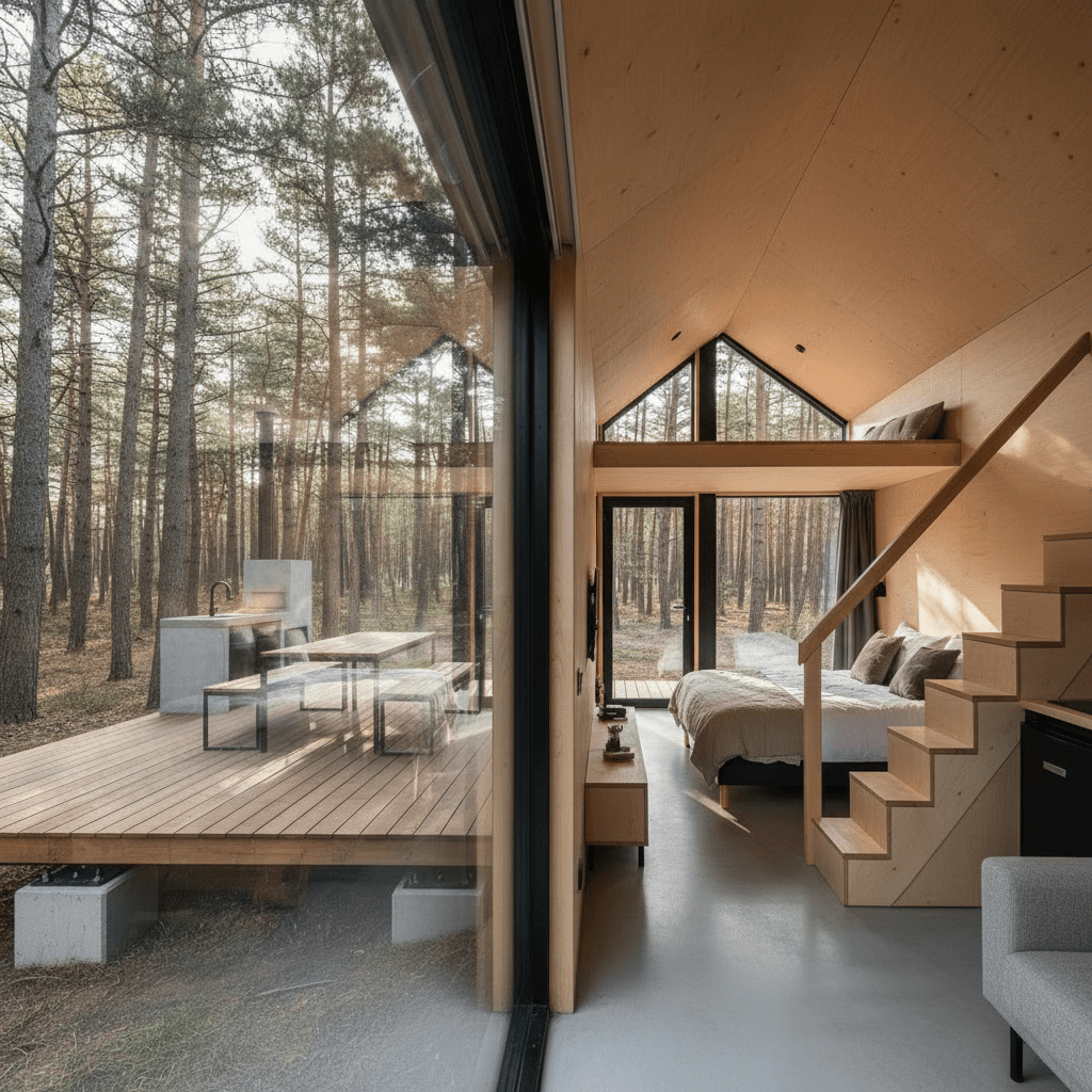 M - Black Stairs From - Interior view