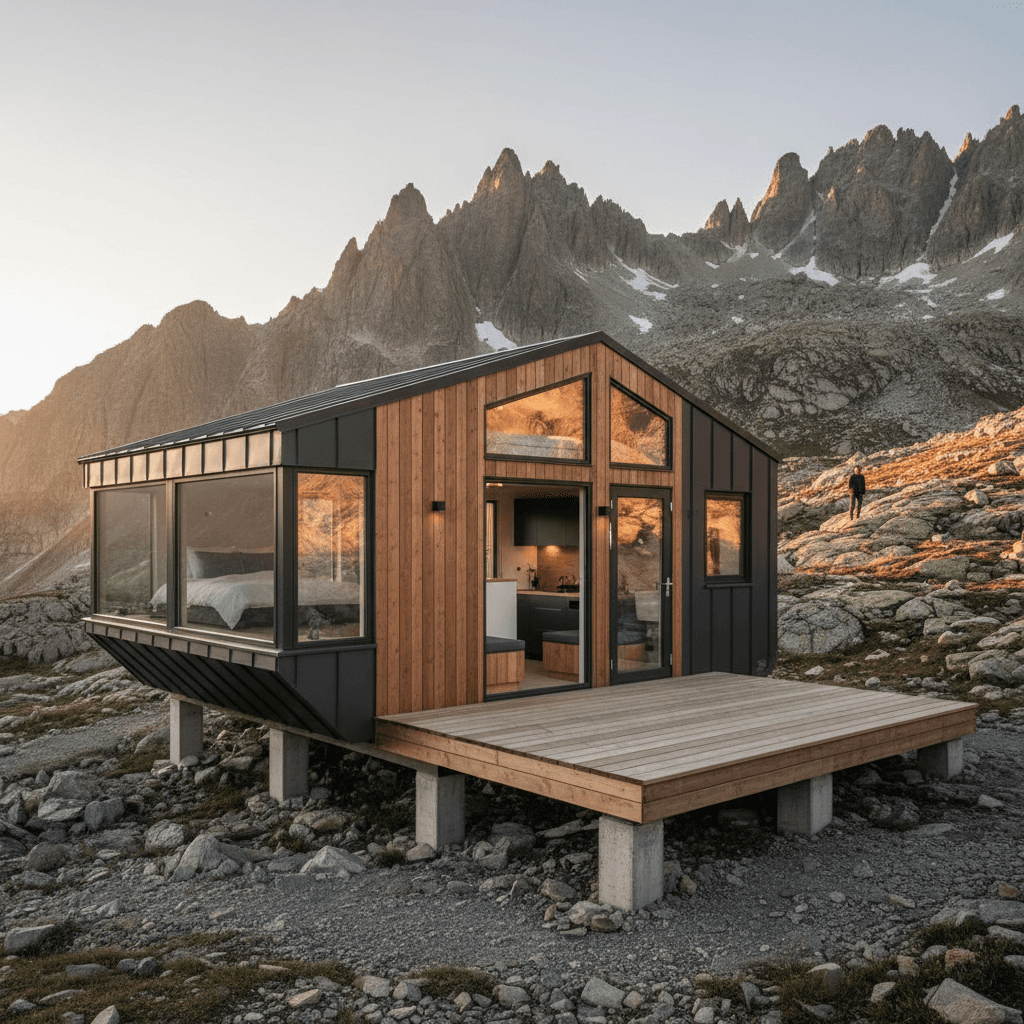Modern mountain Tiny House - Exterior view