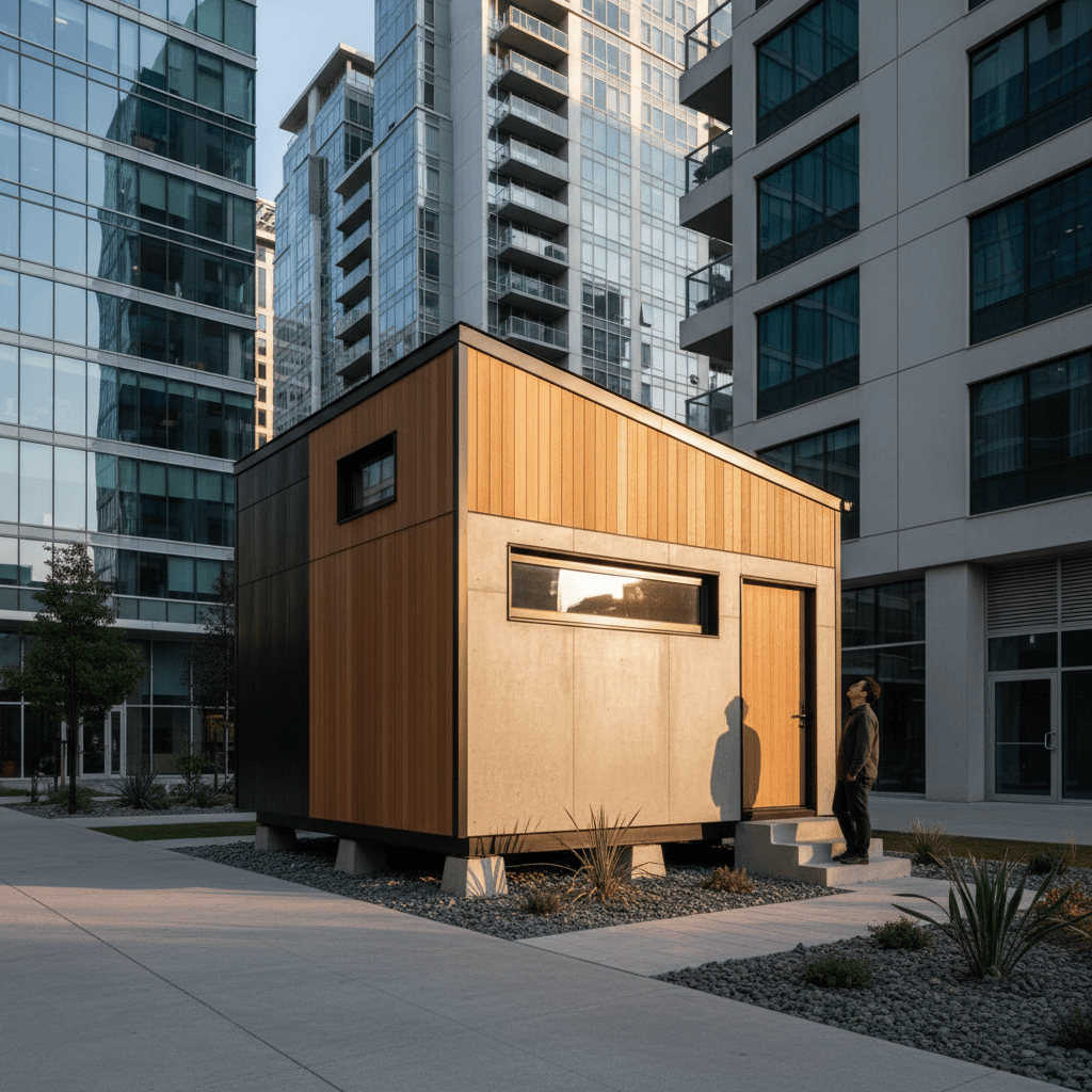 Minimalist Urban Tiny House - Exterior view