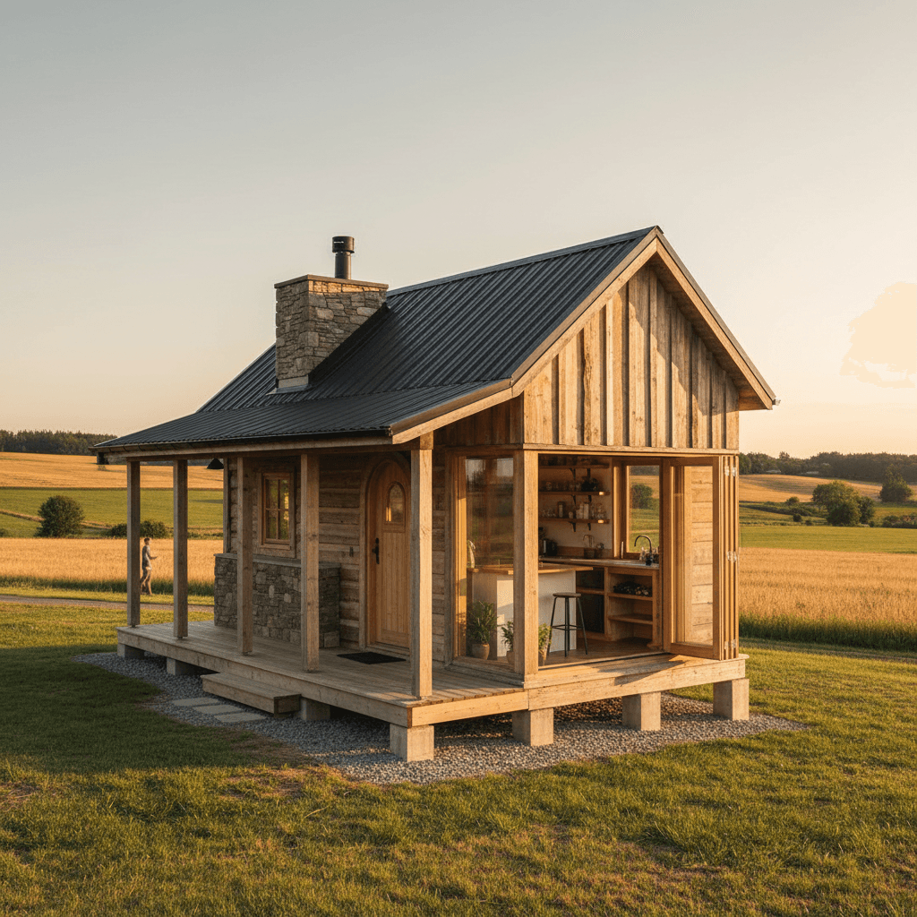 Rustic rural Tiny House