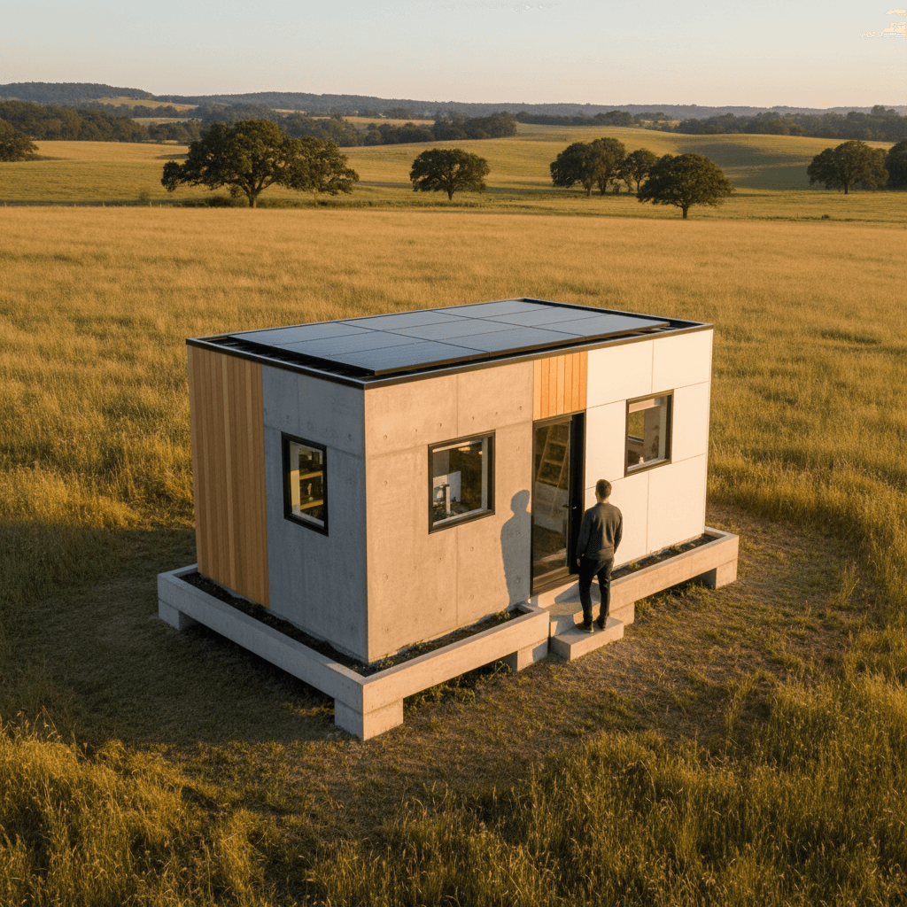 Minimalist rural Tiny House - Exterior view