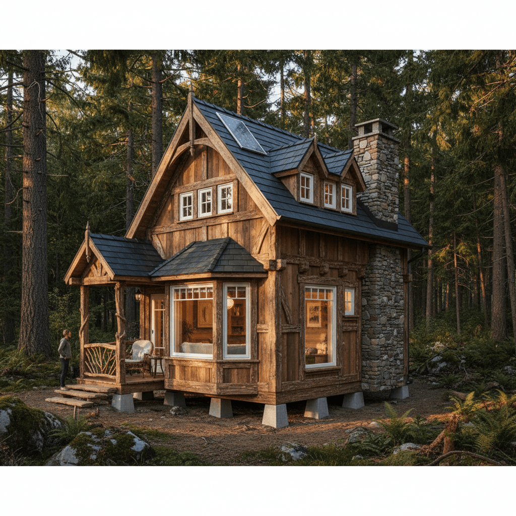 Rustic Forest Tiny House - Exterior view