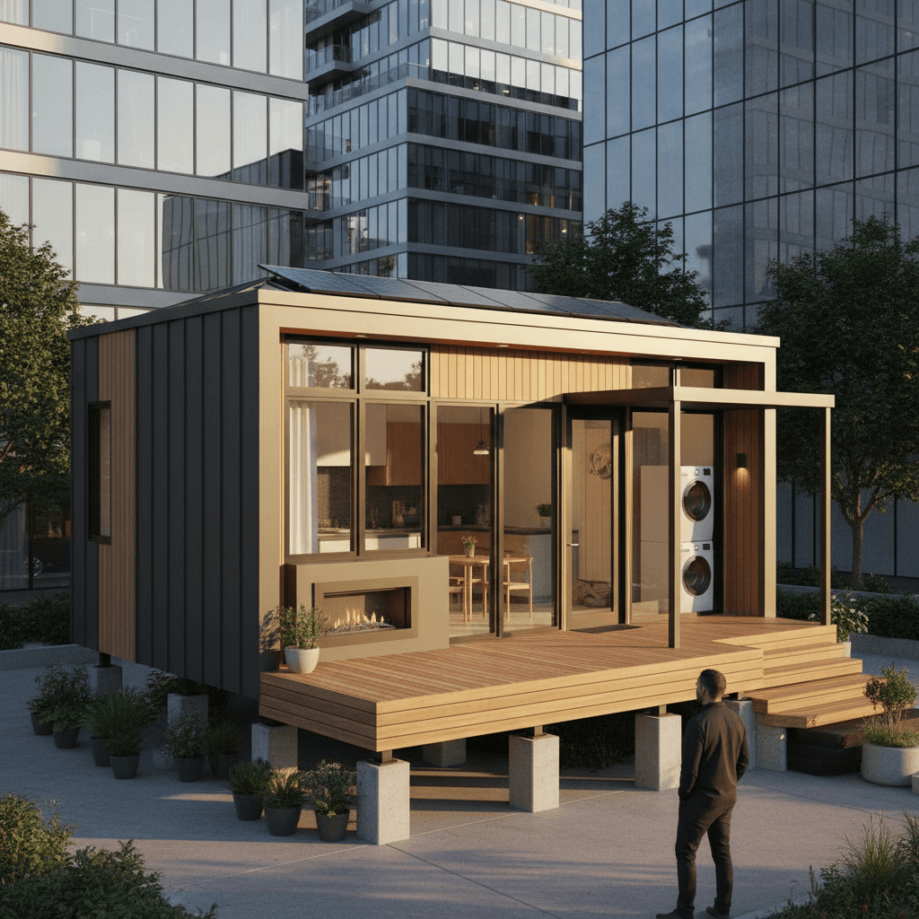 Modern Urban Tiny House - Exterior view
