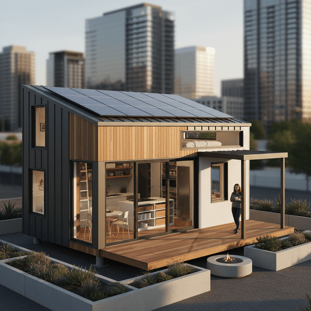 Modern Urban Tiny House - Exterior view