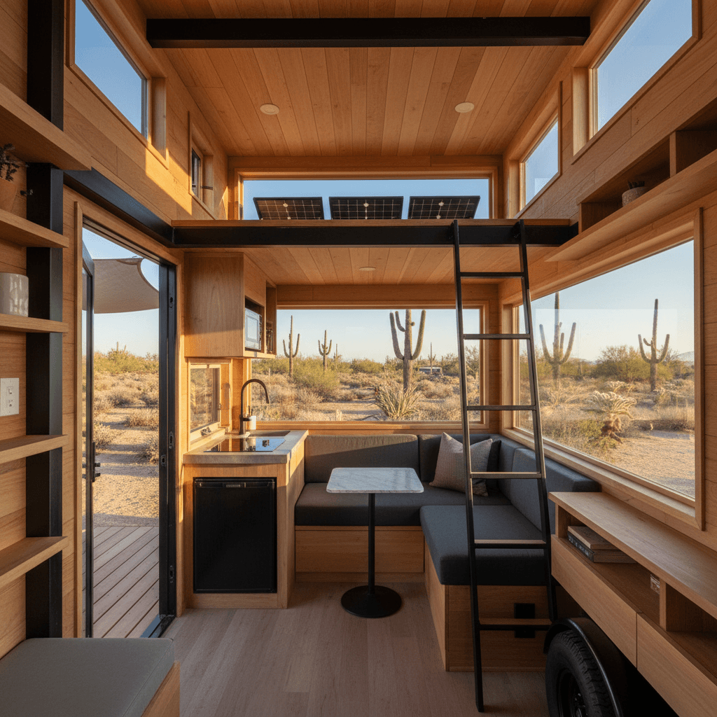 contemporary Desert Tiny House - Interior view