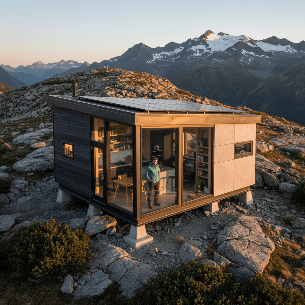 Modern mountain Tiny House - Exterior view