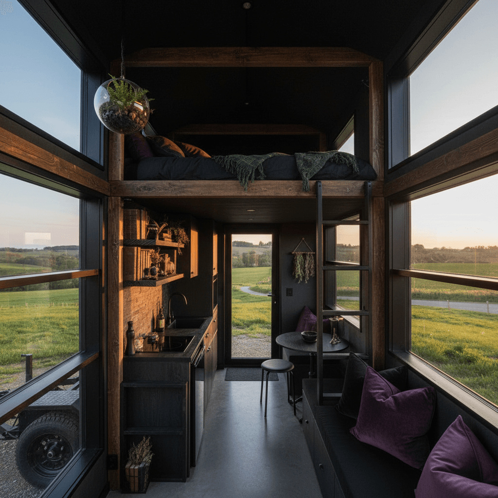 Modern rural Tiny House - Interior view