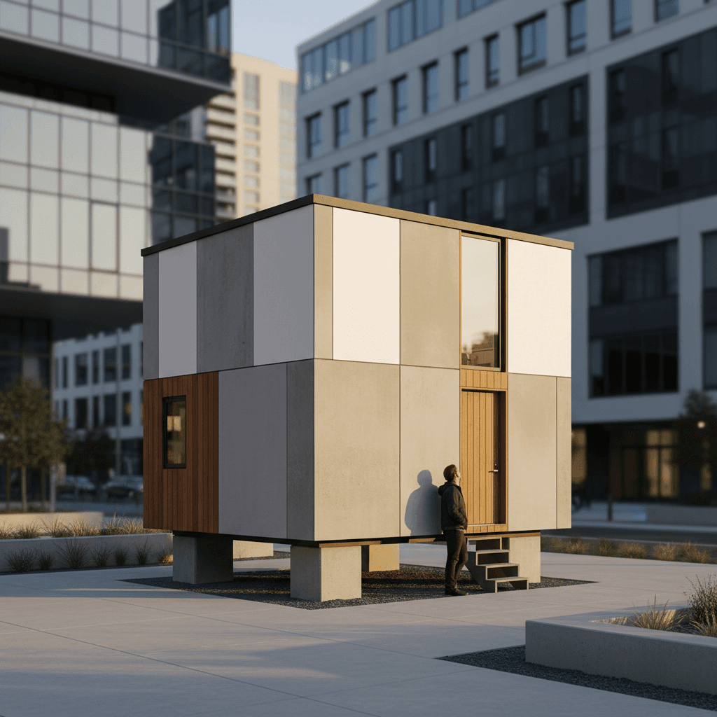 Minimalist Urban Tiny House - Exterior view
