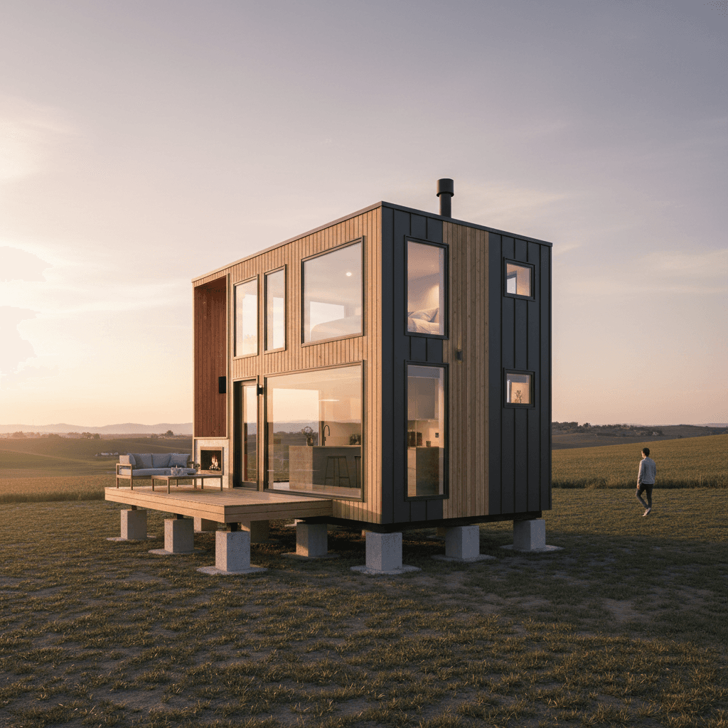 Modern rural Tiny House - Exterior view