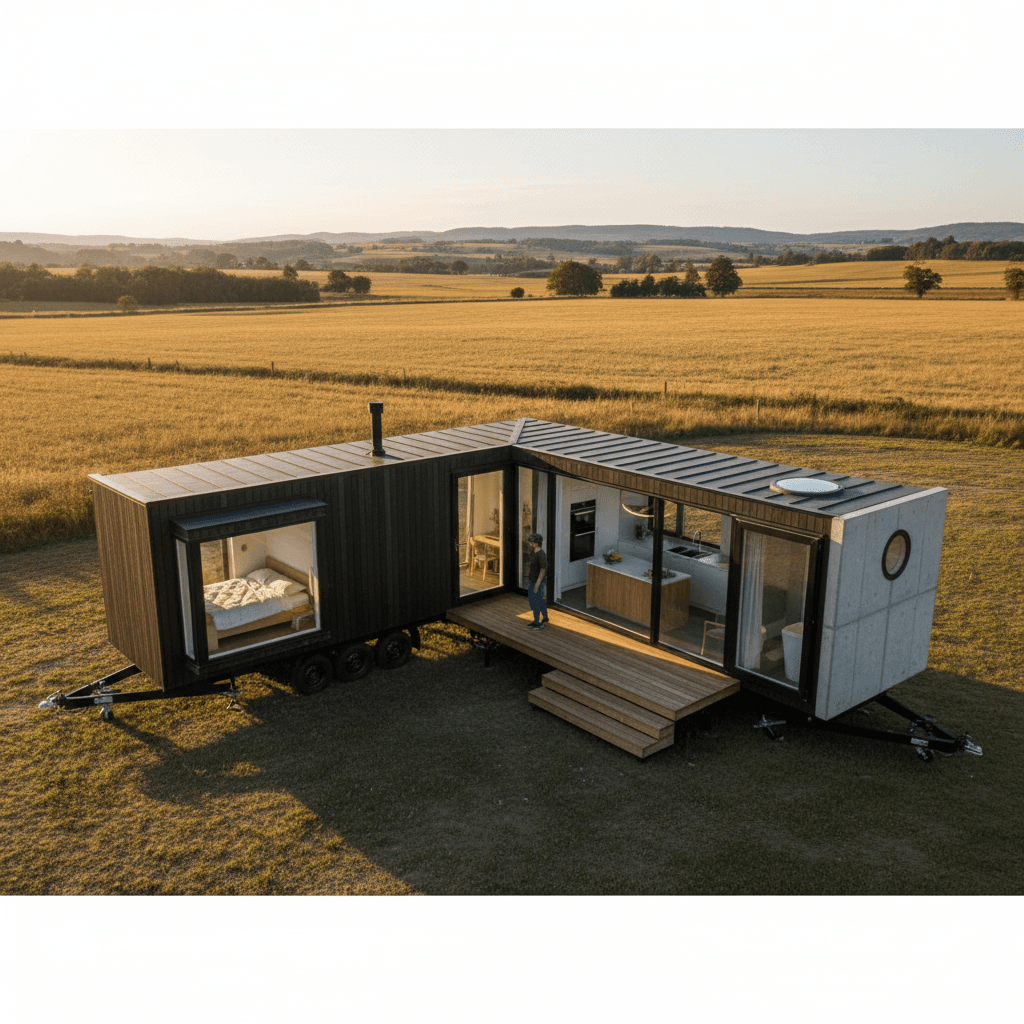 Modern rural Tiny House - Exterior view