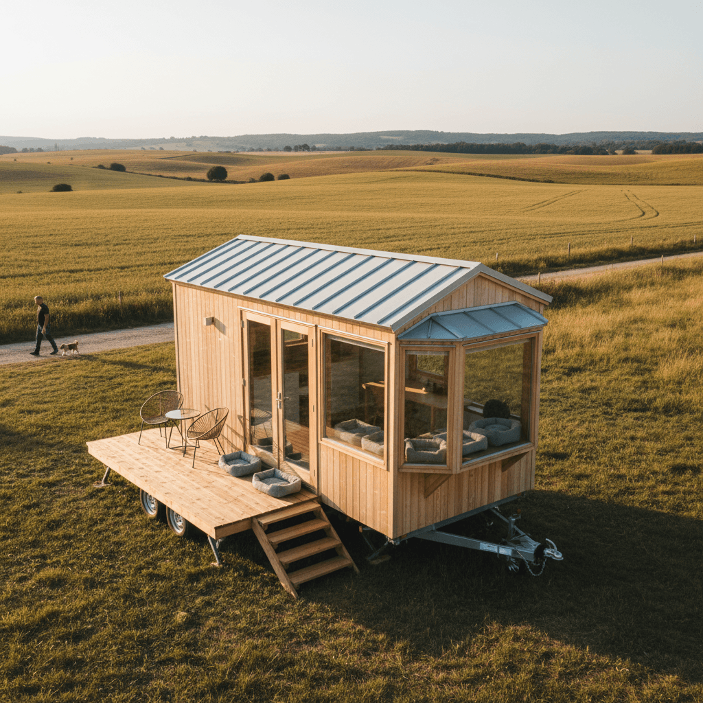 scandinavian rural Tiny House - Exterior view