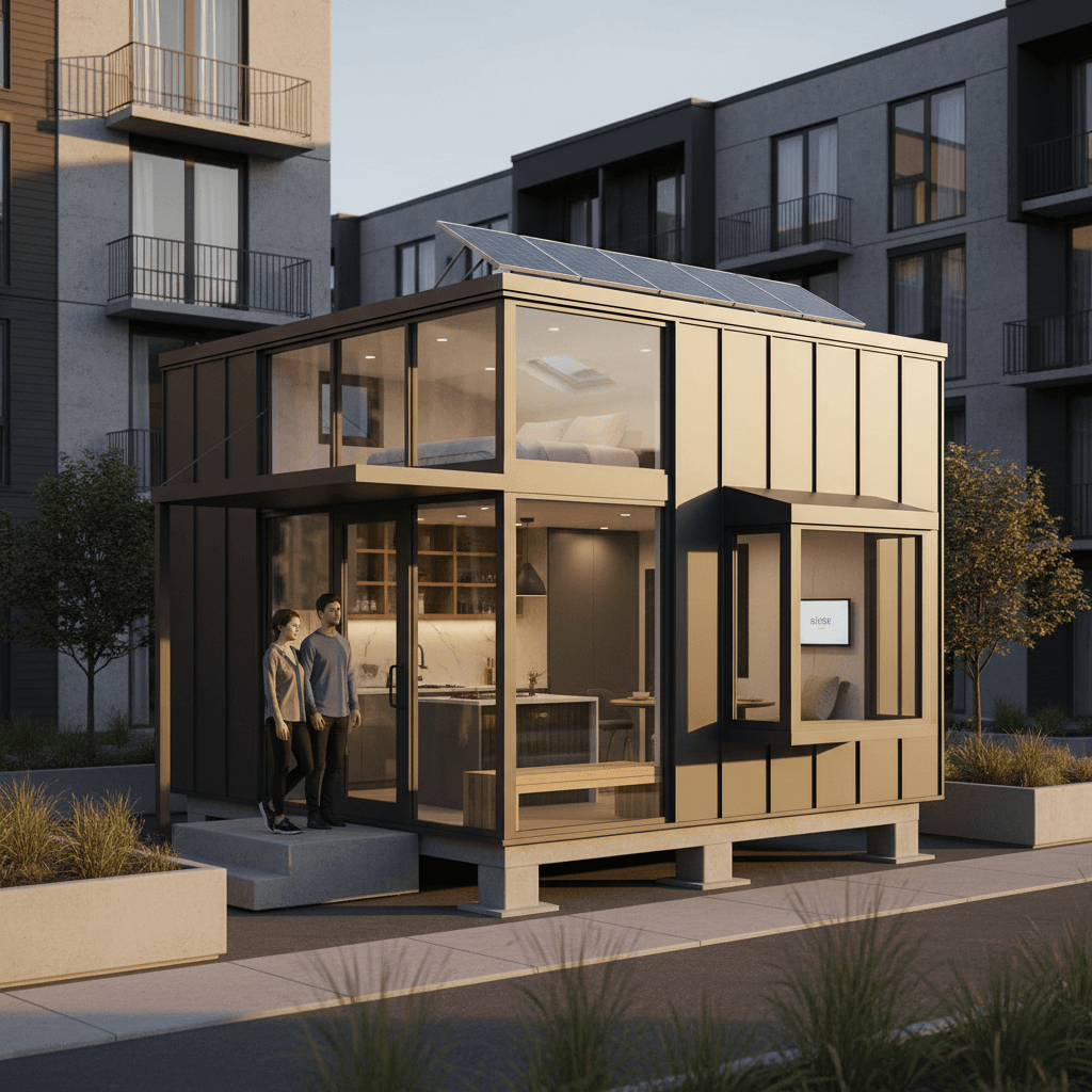 Modern Urban Tiny House - Exterior view