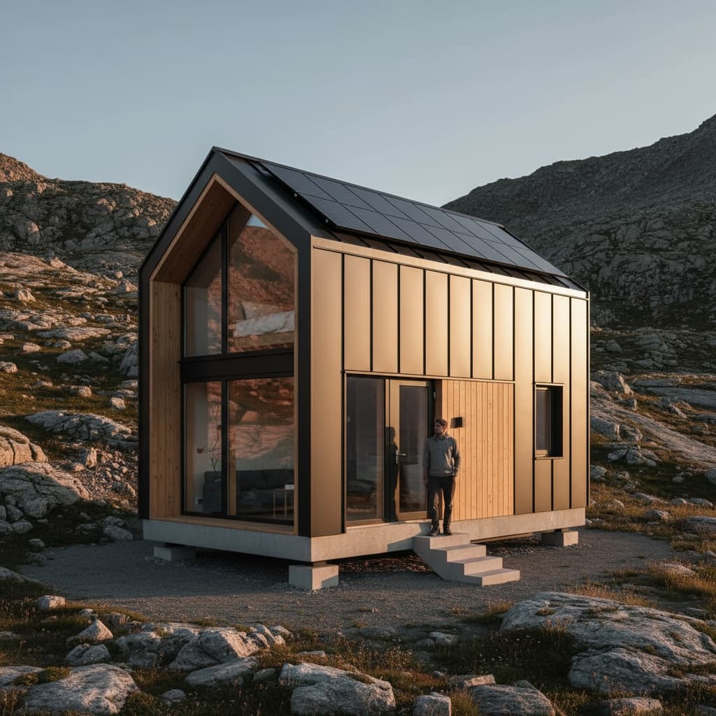 Modern mountain Tiny House - Exterior view