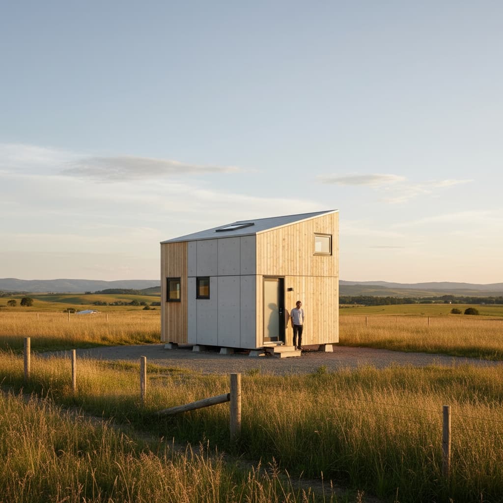 Minimalist rural Tiny House - Exterior view