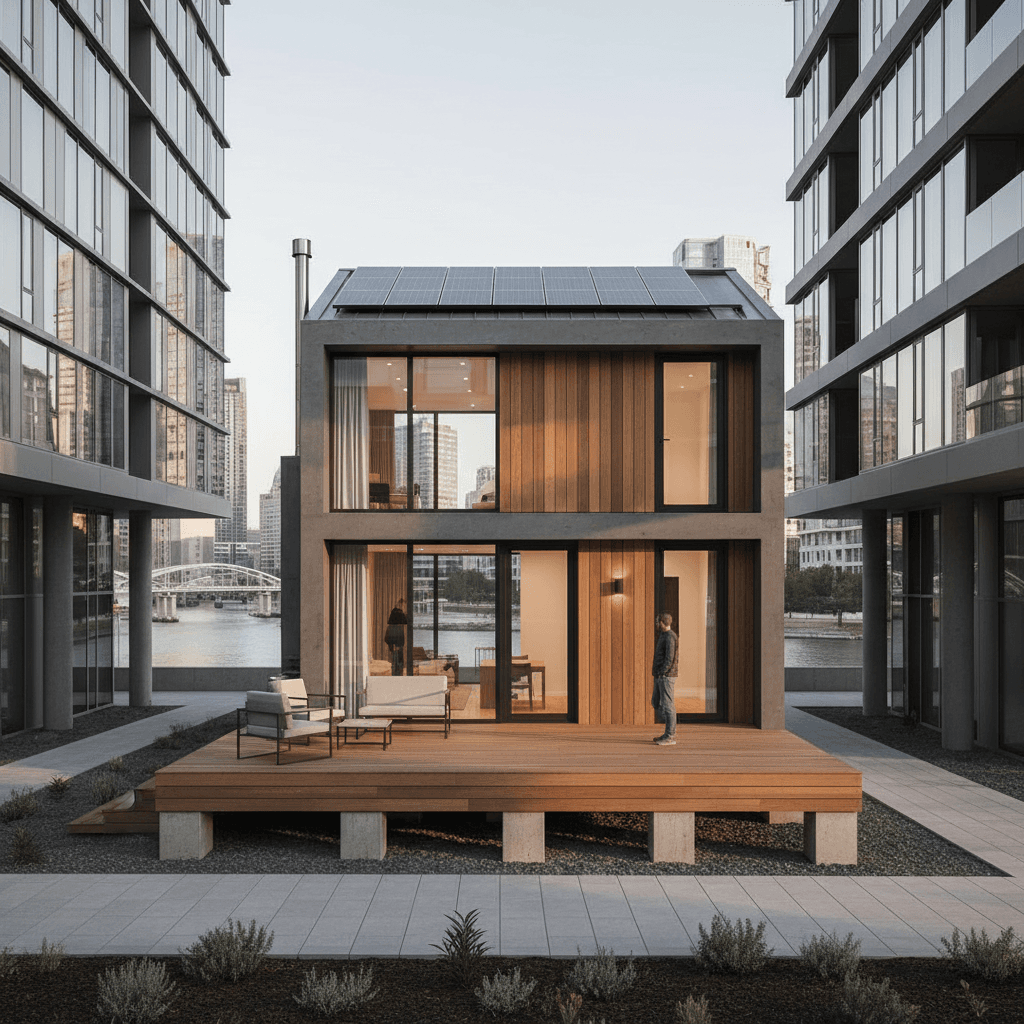 Modern Urban Tiny House - Exterior view