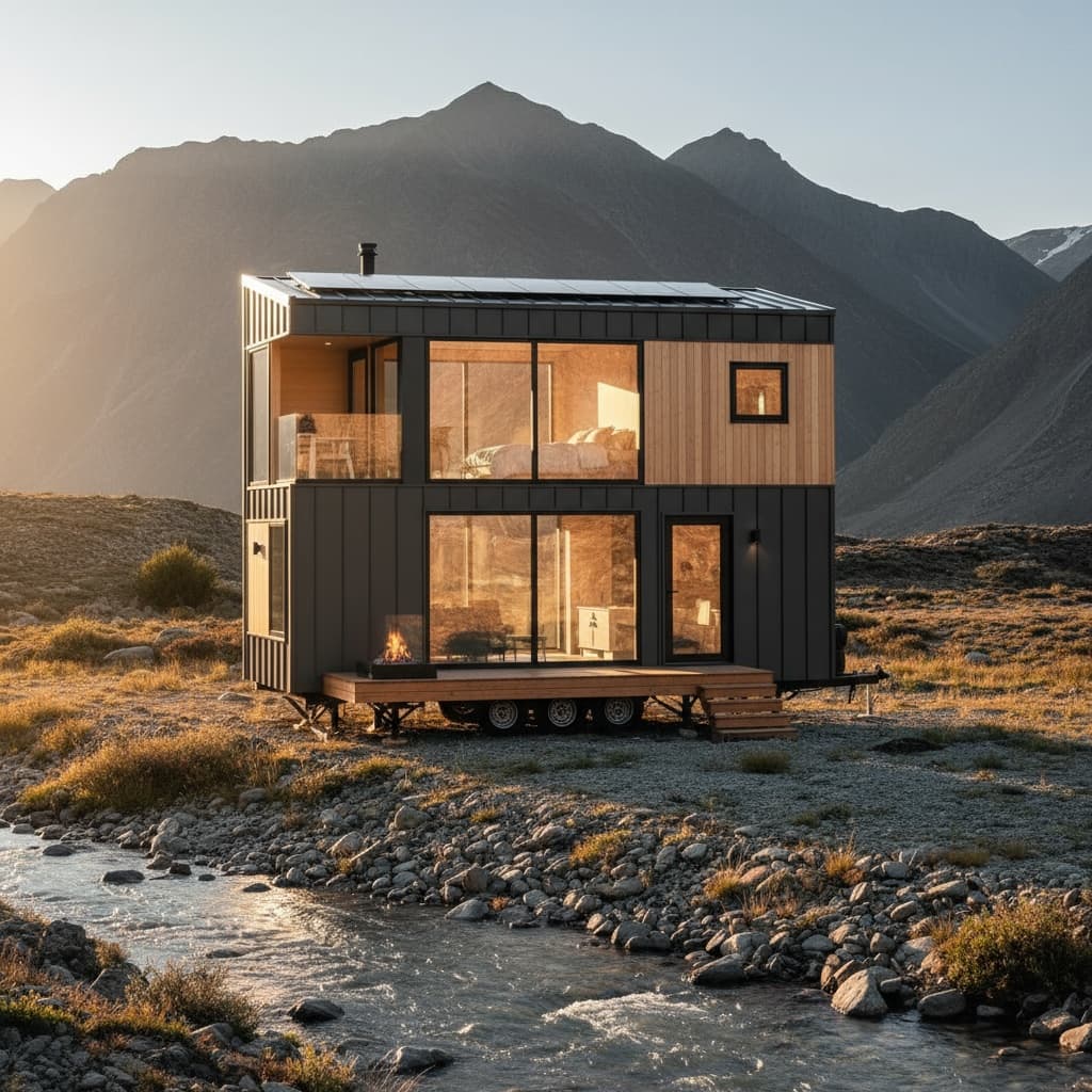 Modern mountain Tiny House - Exterior view