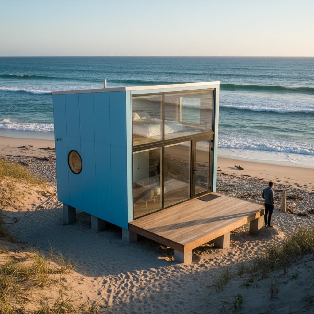 Modern Beach Tiny House - Exterior view