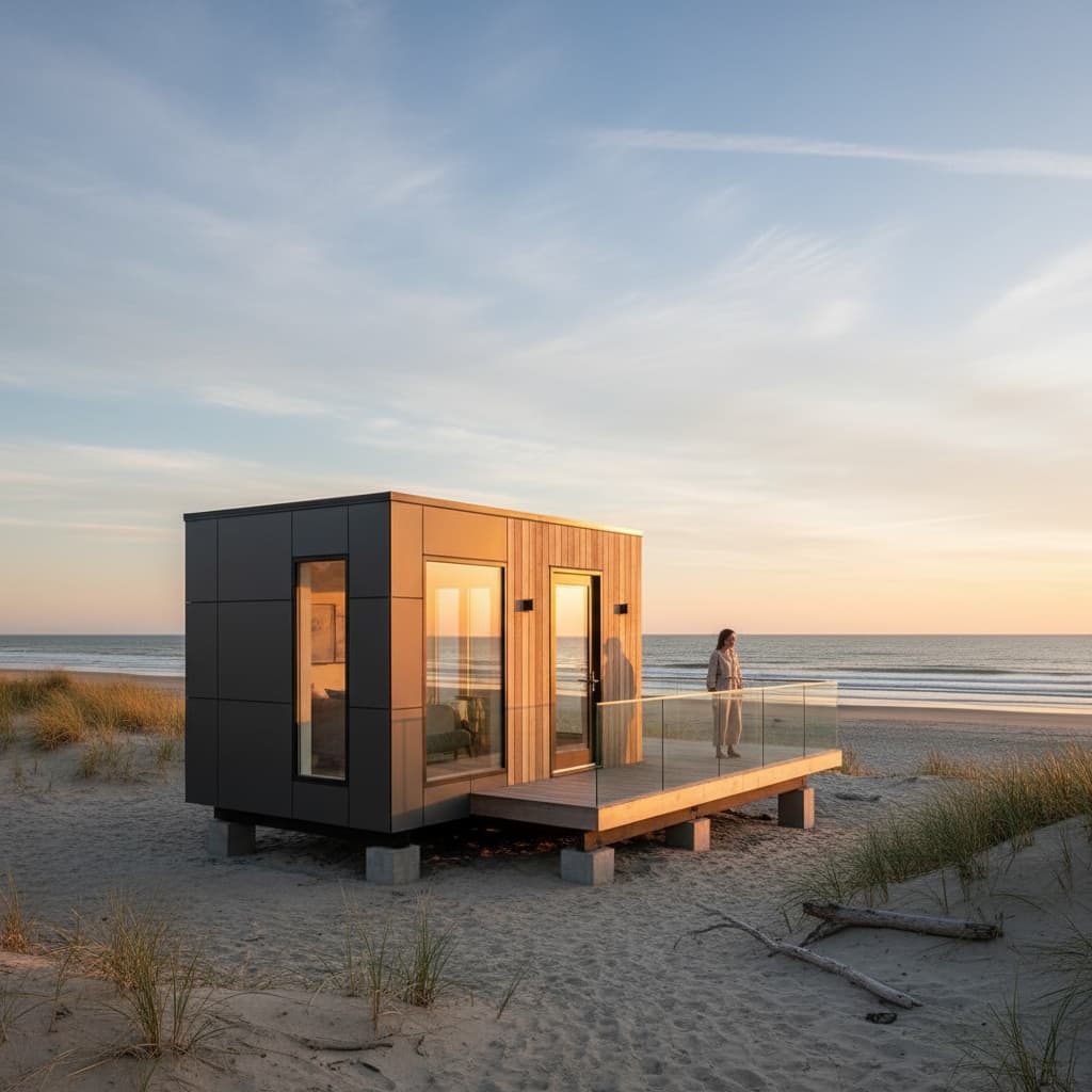 Modern Beach Tiny House - Exterior view