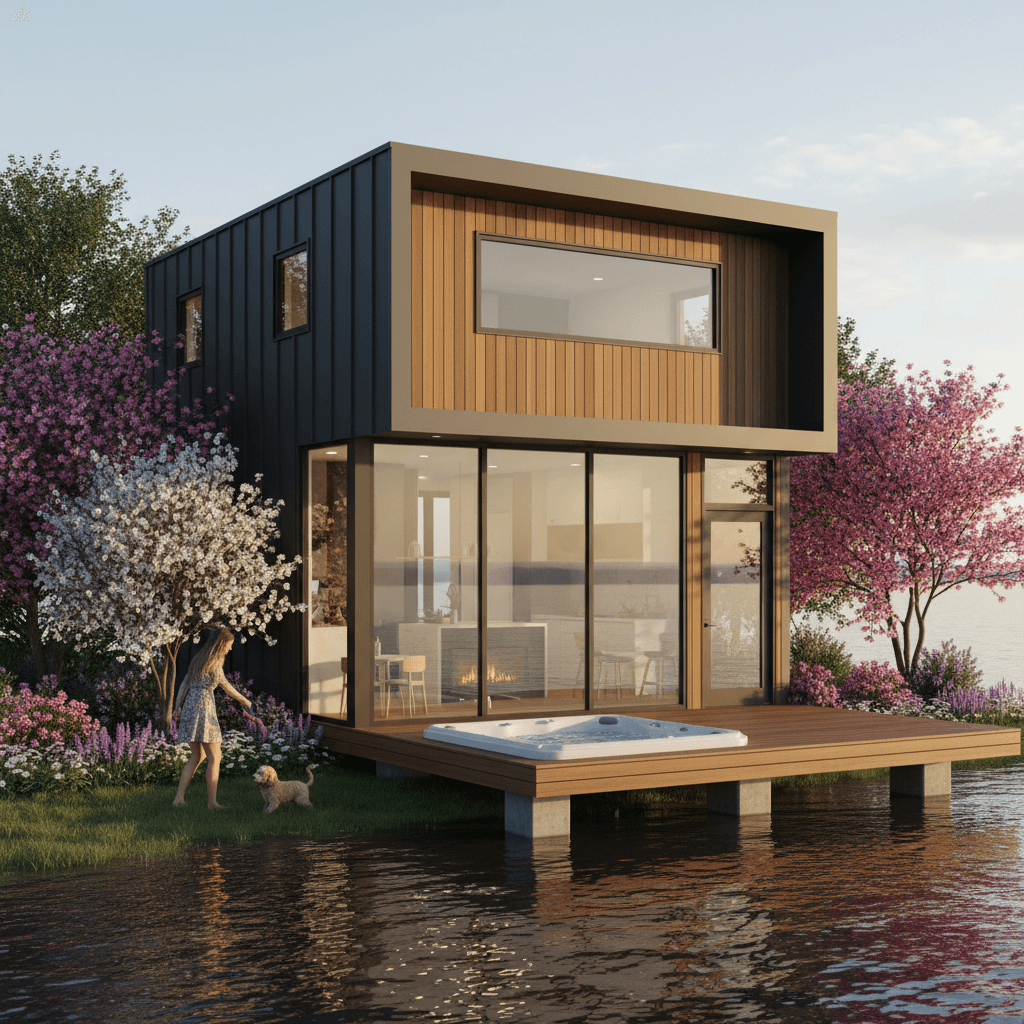 Modern lakeside Tiny House