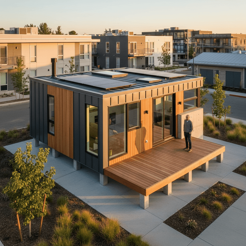 Modern Urban Tiny House - Exterior view