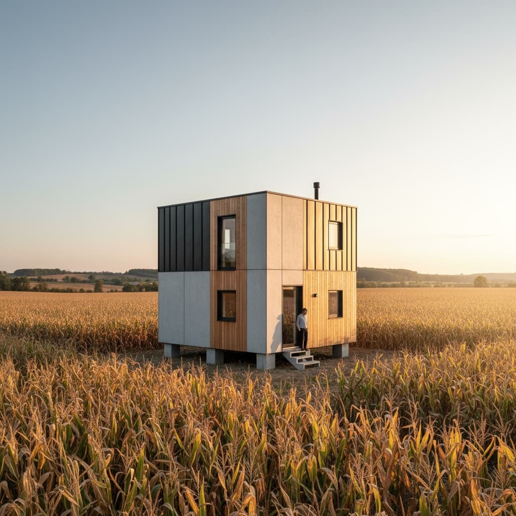 Modern rural Tiny House - Exterior view