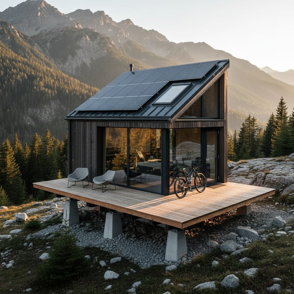 Modern mountain Tiny House - Exterior view