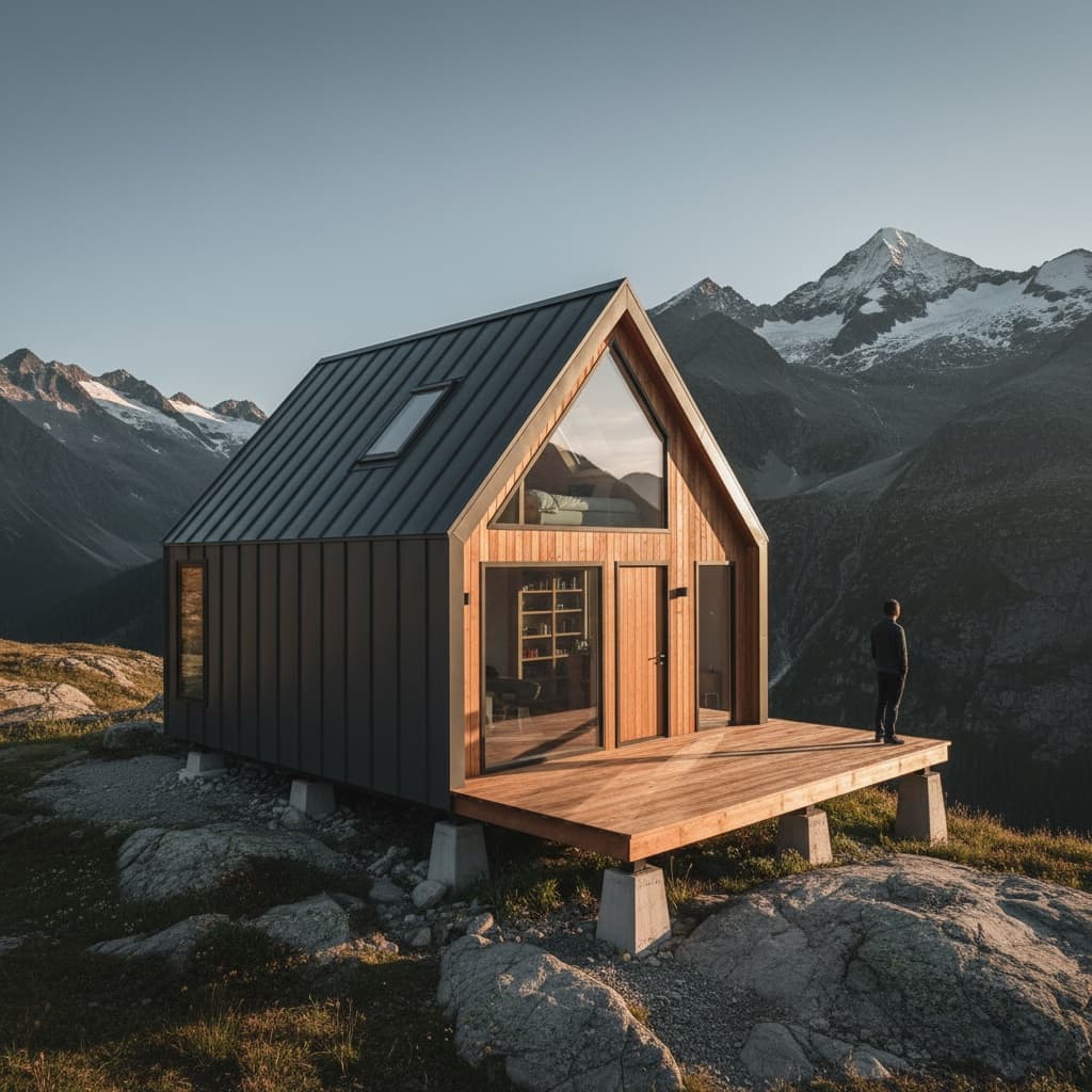 Modern mountain Tiny House - Exterior view