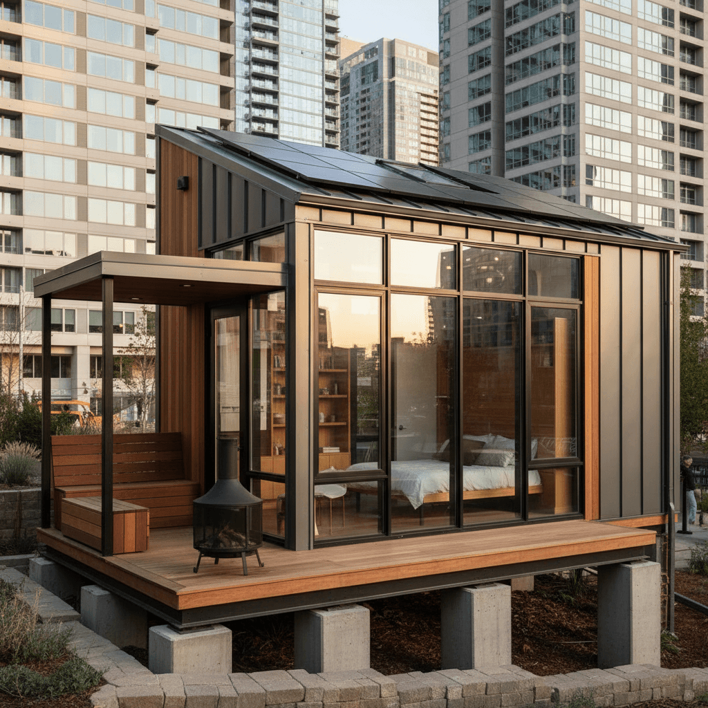 Modern Urban Tiny House - Exterior view