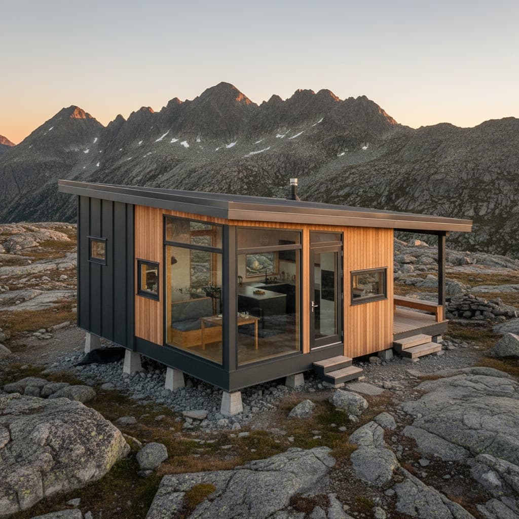 Modern mountain Tiny House - Exterior view