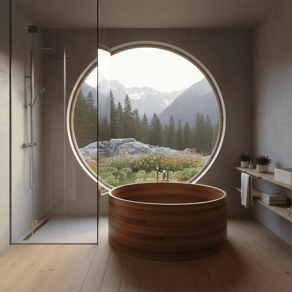 Modern mountain Tiny House - Show Living Room - Show Otherside Room - Interior view