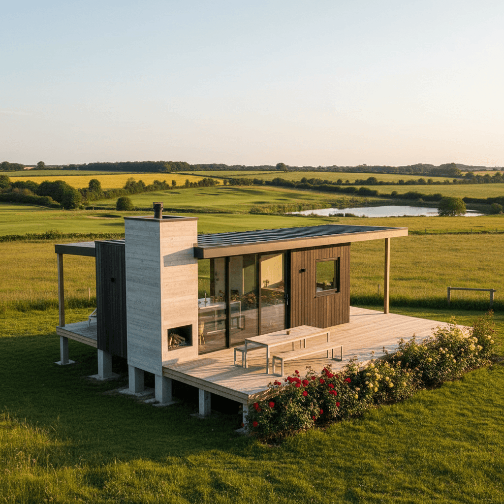 Modern rural Tiny House - Exterior view