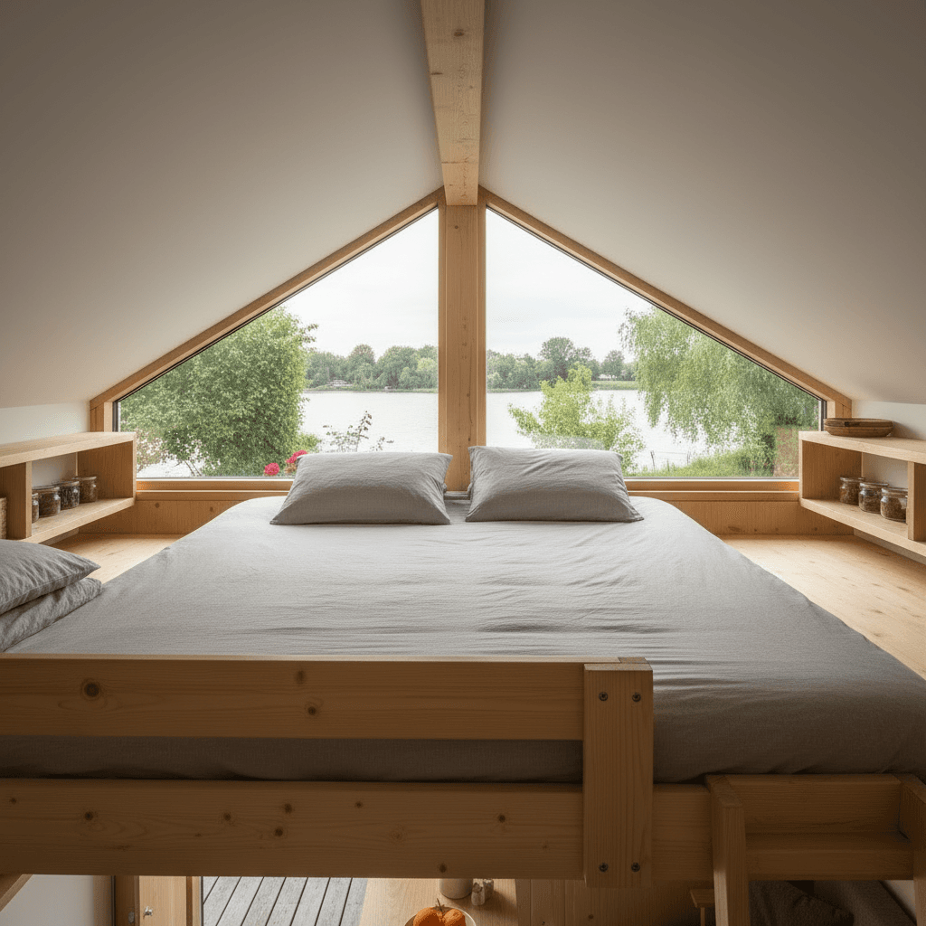 Modern lakeside Tiny House - Show Whole Nice - Show Nice King - Interior view