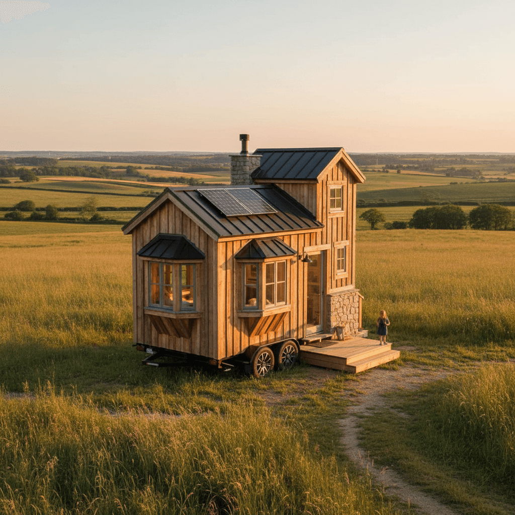 Rustic rural Tiny House - Exterior view