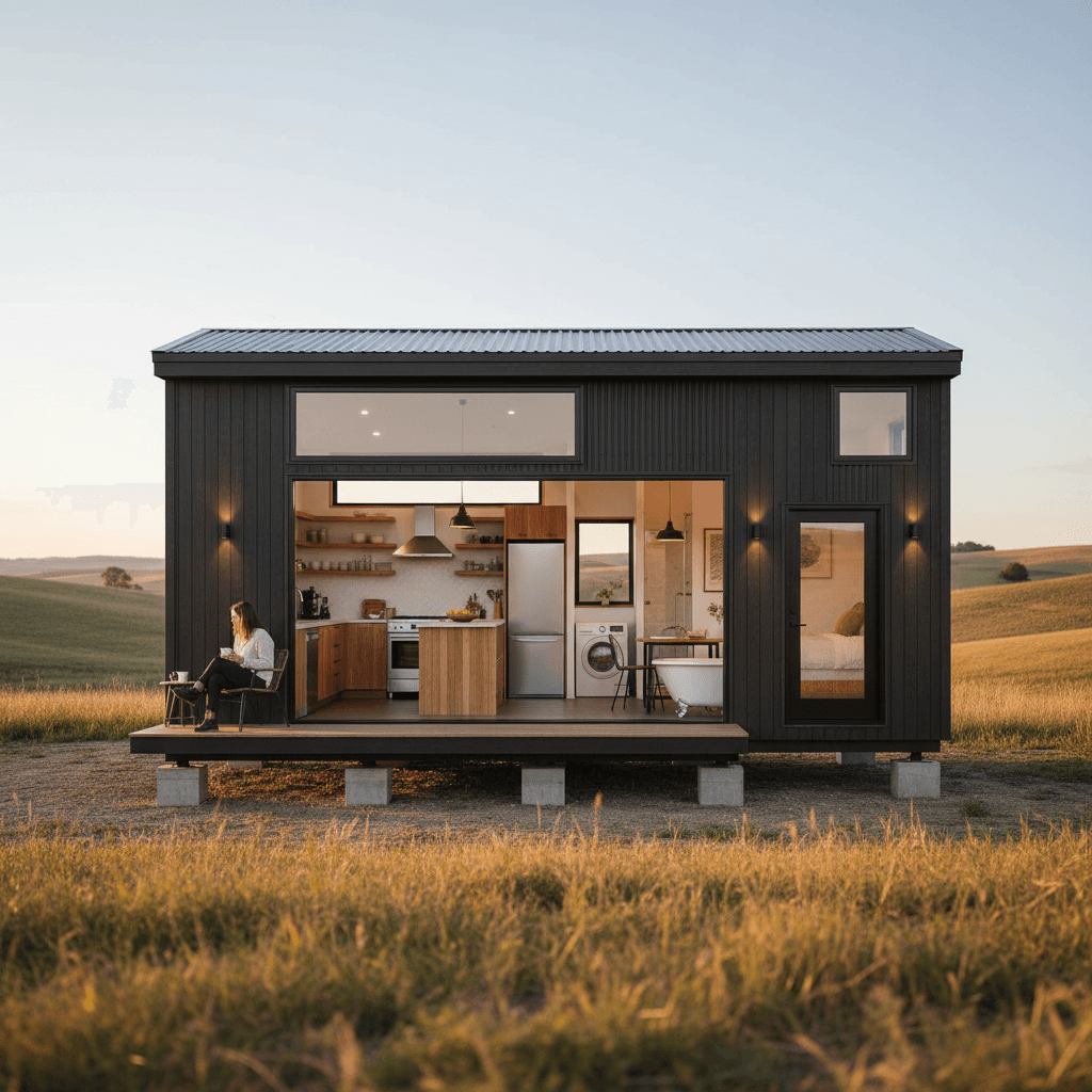Modern rural Tiny House - Exterior view
