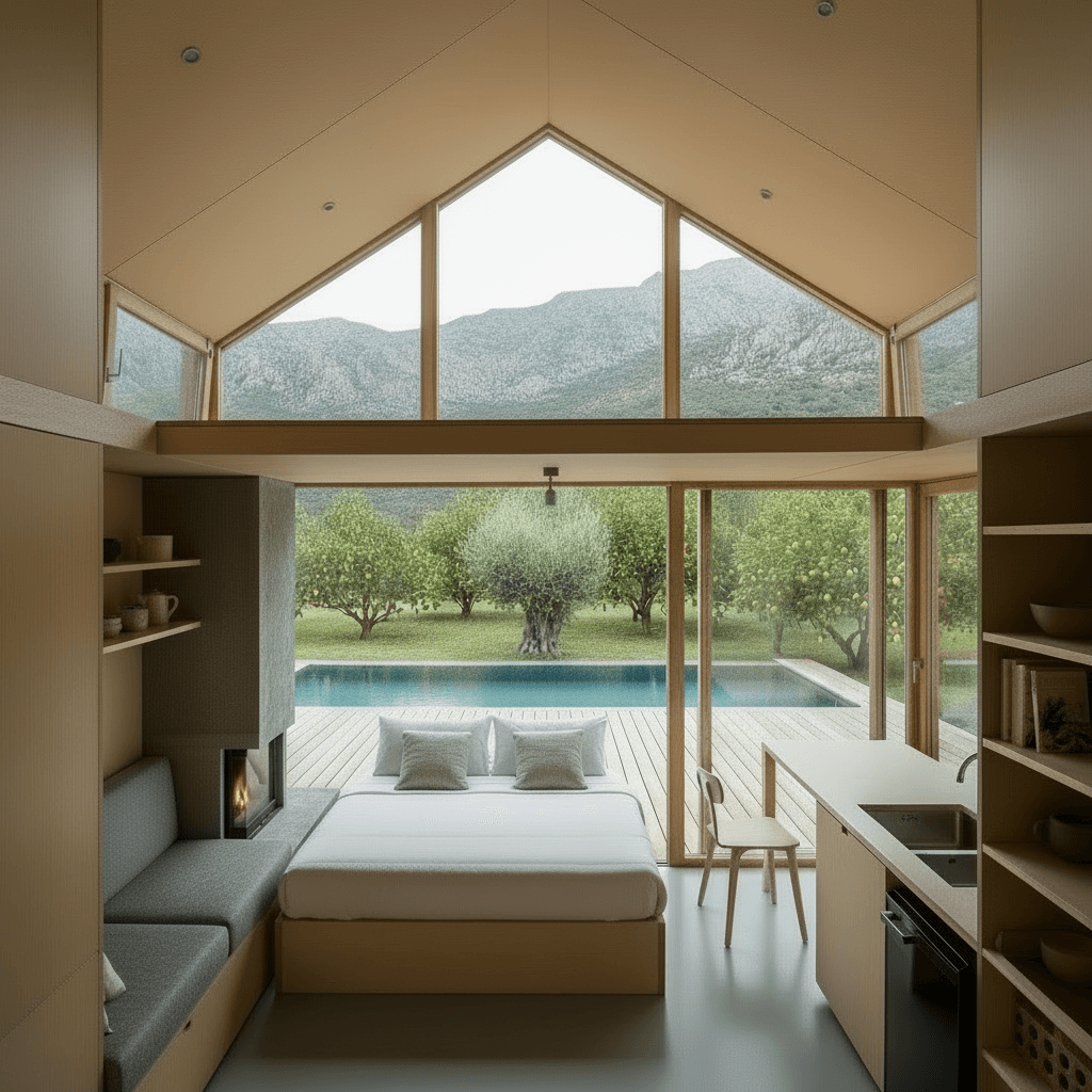 Minimalist mountain Tiny House - Show Nice Open - Loft There Loft - Just Show Open - Loft - Second Floor - Show Nice Open - Interior view