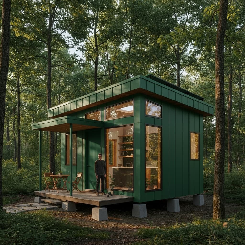 Modern Forest Tiny House (Edited) - Exterior view