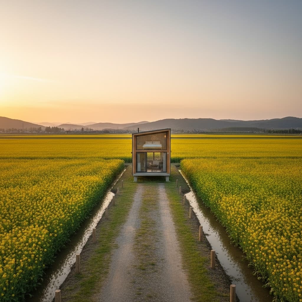 Modern rural Tiny House - Tiny House Grass