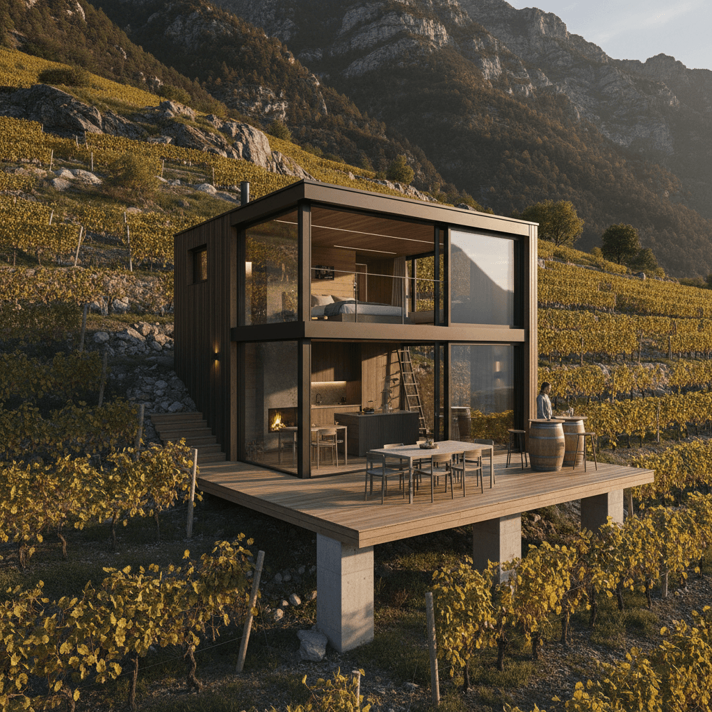 Modern mountain Tiny House - Exterior view