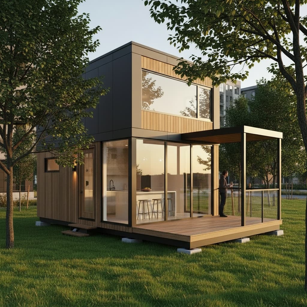 Modern Urban Tiny House - Around House Have - Exterior view