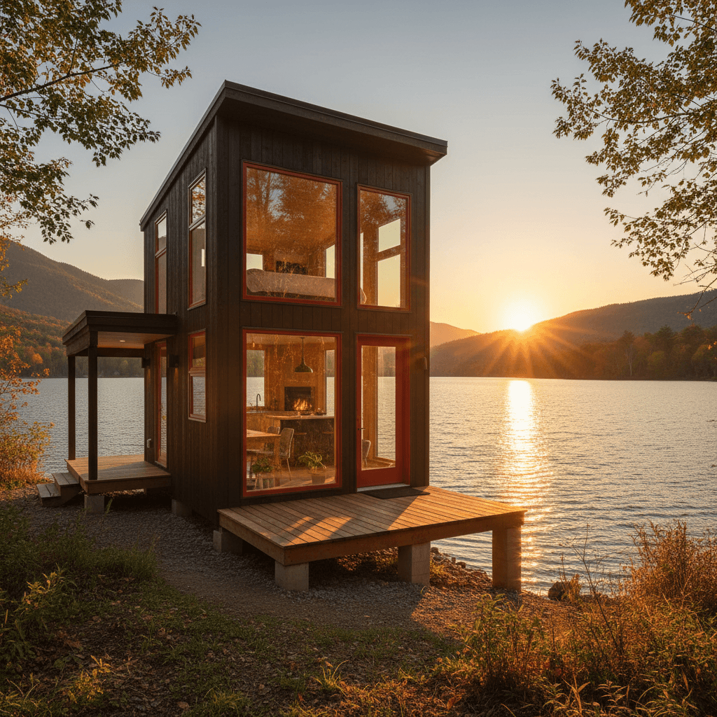 Modern lakeside Tiny House
