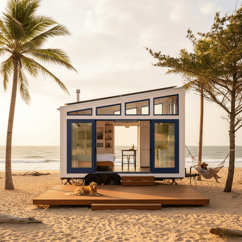 Modern Beach Tiny House - Exterior view