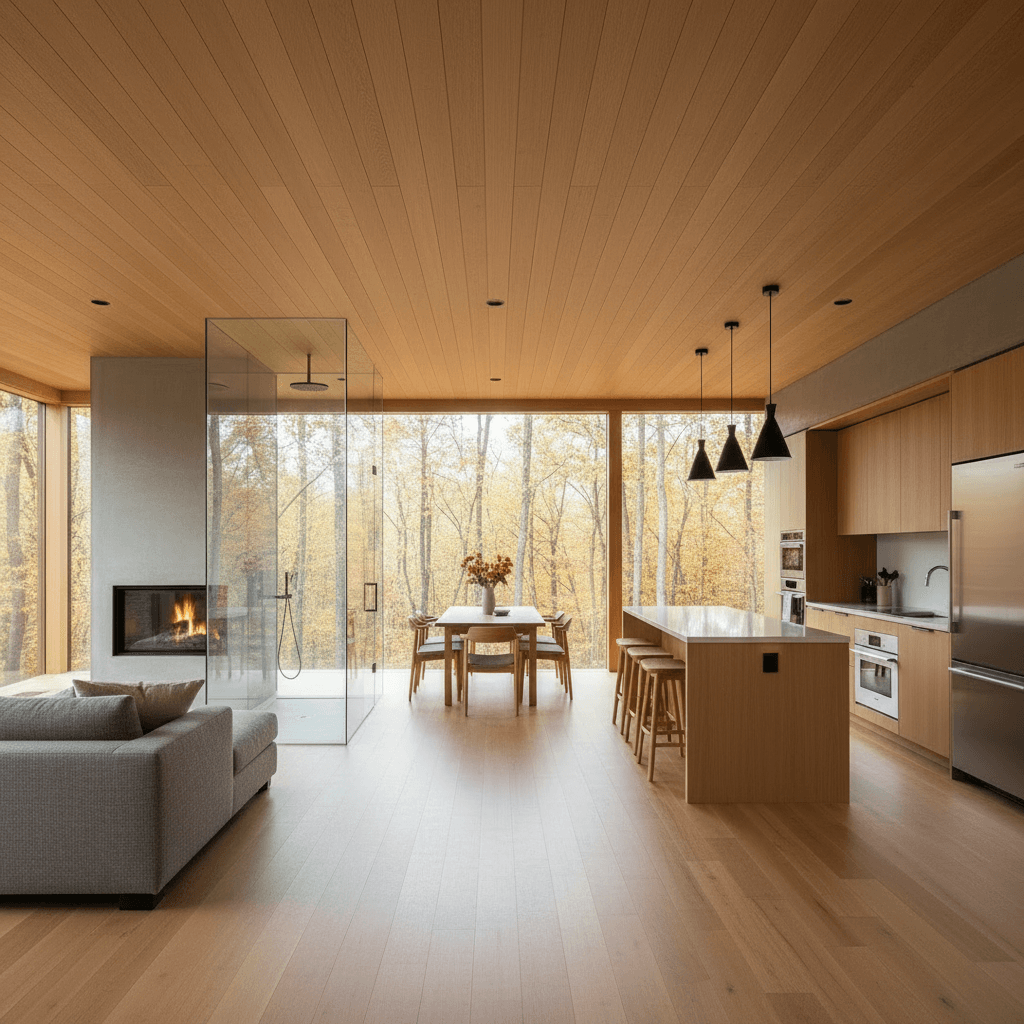 Modern Forest Tiny House - Show Whole Kind - Only Show Whole - Show Whole Living - Interior view